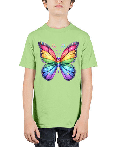 glitter butterfly 19# - butterfly - Youth Tee Unisex