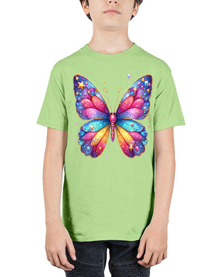 glitter butterfly 20# - butterfly - Youth Tee Unisex