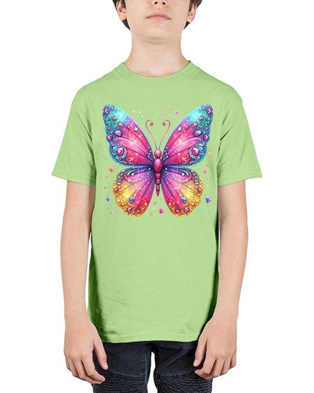 glitter butterfly 23# - butterfly - Youth Tee Unisex