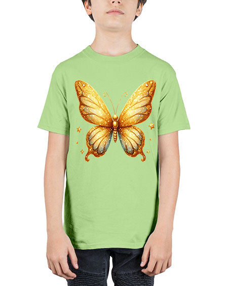 glitter butterfly 24# - butterfly - Youth Tee Unisex