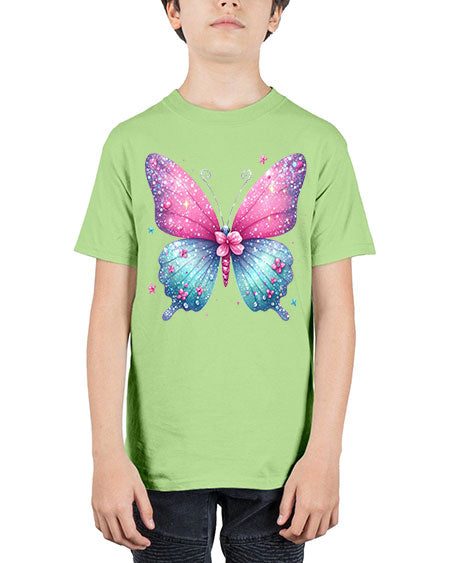 glitter butterfly 7# - butterfly - Youth Tee Unisex