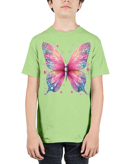 glitter butterfly 8# - butterfly - Youth Tee Unisex