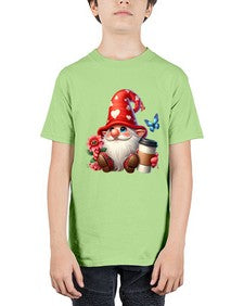 gnome with butterfly 12# - gnome - Youth Tee Unisex