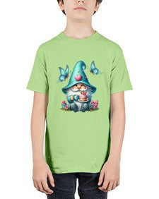 gnome with butterfly 14# - gnome - Youth Tee Unisex