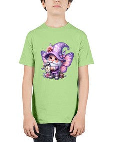 gnome with butterfly 18# - gnome - Youth Tee Unisex