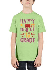 happy one hundredth day of first grade 247# - first grade - Youth Tee Unisex