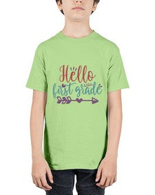 hello first grade 271# - first grade - Youth Tee Unisex