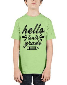 hello tenth grade 338# - tenth grade - Youth Tee Unisex