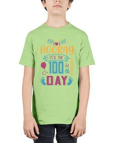 hip hip hooray its the one hundredth day 353# - one hundred days - Youth Tee Unisex