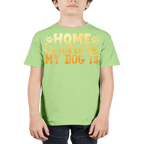 home is where my dog is 150# - dogs - Youth Tee Unisex