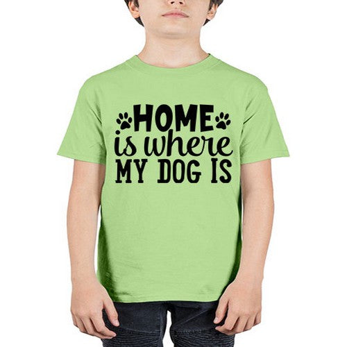 home is where my dog is Style 85# - dogs - Youth Tee Unisex