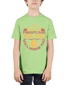 honor your parents and your sons will honor you 282# - parents day - Youth Tee Unisex