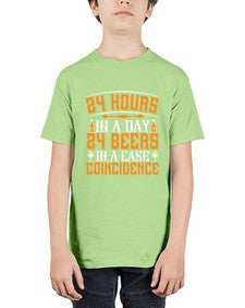 hours in a day beers in a case coincidence 191# - drinking - Youth Tee Unisex