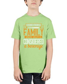 i come from a family where gravy is considered a beverage 202# - cooking - Youth Tee Unisex