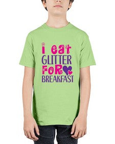 i eat glitter for breakfast 177# - unicorn - Youth Tee Unisex