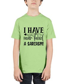 i have never faked a sarcasm 34# - sarcastic - Youth Tee Unisex