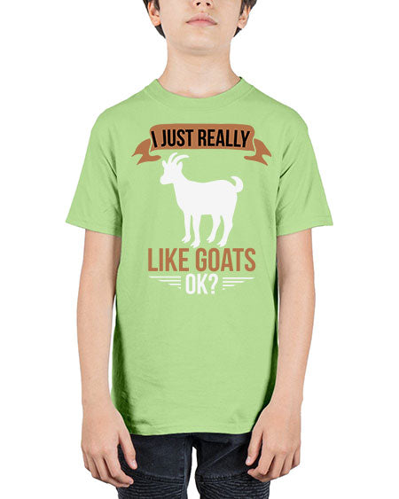 i just really like goats ok Style 3# - goat - Youth Tee Unisex
