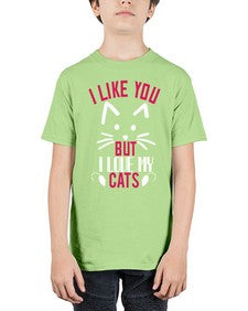 i like you but ilike my cats Style 53# - cats - Youth Tee Unisex