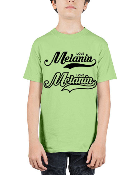 i love melanin 112# - black words and phrases - Youth Tee Unisex