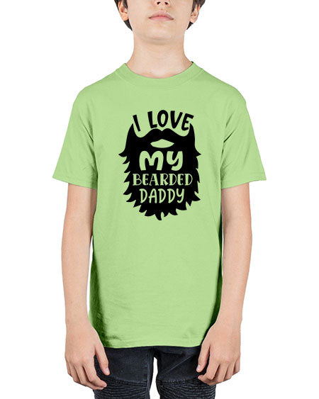 i love my bearded daddy Style 103# - baby - Youth Tee Unisex