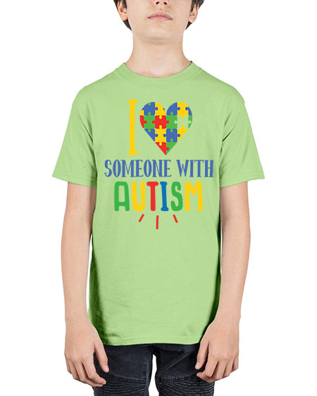 i love someone with autism Style 21# - autism - Youth Tee Unisex