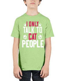 i only talk to cat people Style 58# - cats - Youth Tee Unisex