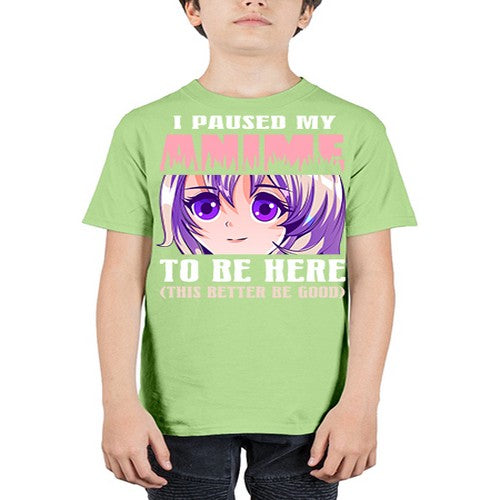 i paused my anime to be here236# - anime - Youth Tee Unisex