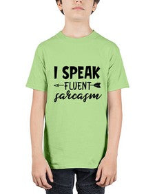 i speak fluent sarcasm 38# - sarcastic - Youth Tee Unisex