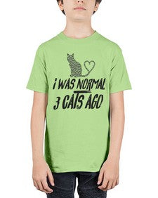i was normal three cats ago - cats - Youth Tee Unisex