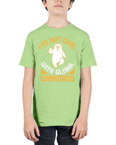 i’m not cool with global warming 155# - bears - animals - Youth Tee Unisex