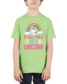 if all fails be a unicorn 218# - unicorn - Youth Tee Unisex