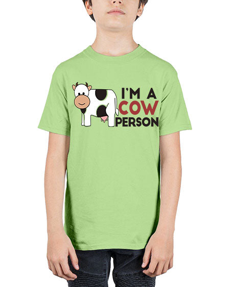 im a cow person - cow - Youth Tee Unisex
