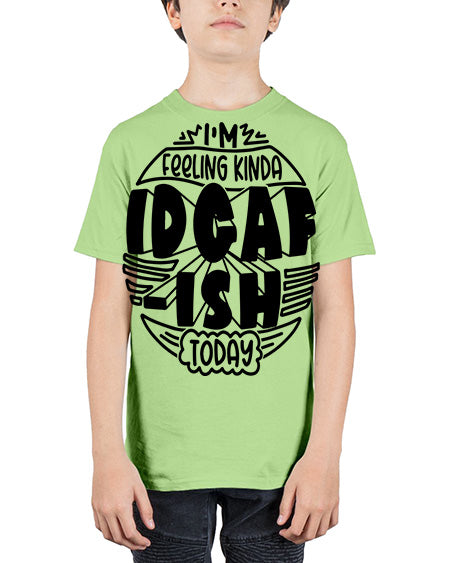 im feeling kinda idgafish today 10# - shark-fish - Youth Tee Unisex