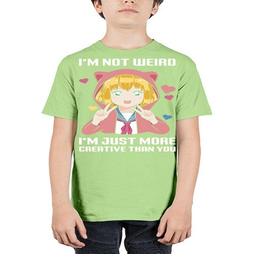 im not wierd im just more creative than you248# - anime - Youth Tee Unisex