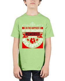 in the happiest of our childhood memories our parents were happy too 343# - parents day - Youth Tee Unisex