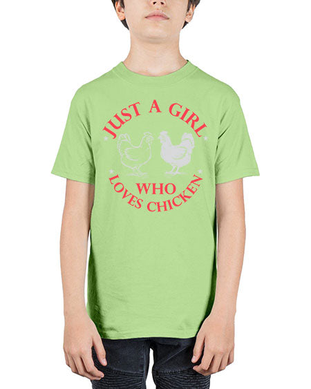 just a girl who loves chicken Style 3# - chicken - Youth Tee Unisex