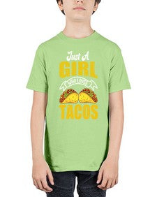 just a girl who loves tacos 1254# - tacos - Youth Tee Unisex