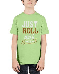 just roll with it 295# - cooking - Youth Tee Unisex