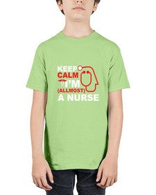 keep calm i m allmost a nurse 1024# - nurse - Youth Tee Unisex