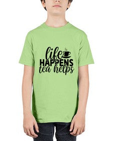 life happens tea helps 1309# - tea - Youth Tee Unisex