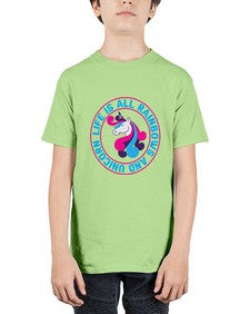 life is all rainbows and unicorn 247# - unicorn - Youth Tee Unisex