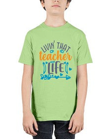 livin that teacher 1062# - teacher - Youth Tee Unisex