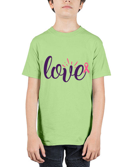 love Style 7# - breast cancer - Youth Tee Unisex