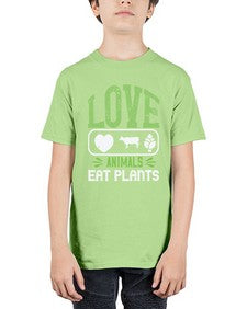 love animals eat plants 321# - vegan - Youth Tee Unisex