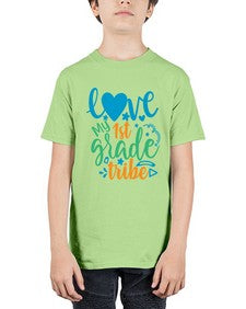love my first grade tribe 519# - first grade - Youth Tee Unisex