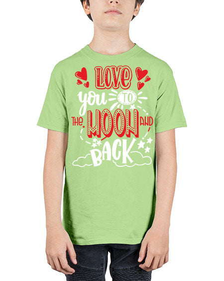 love you to the moon and back 4# - moon - Youth Tee Unisex