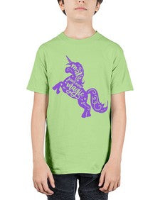 make your own magic colored 283# - unicorn - Youth Tee Unisex