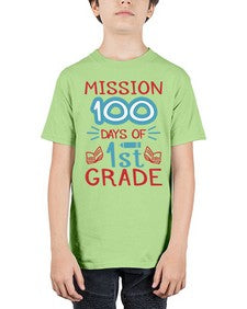 mission one hundred days of first grade 533# - first grade - Youth Tee Unisex