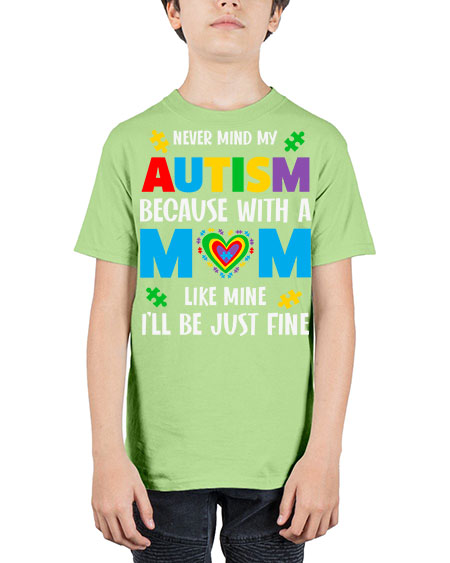 mom autism never mind my 107# - autism - Youth Tee Unisex