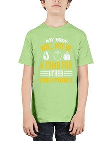 my body will not be a tomb 348# - vegan - Youth Tee Unisex